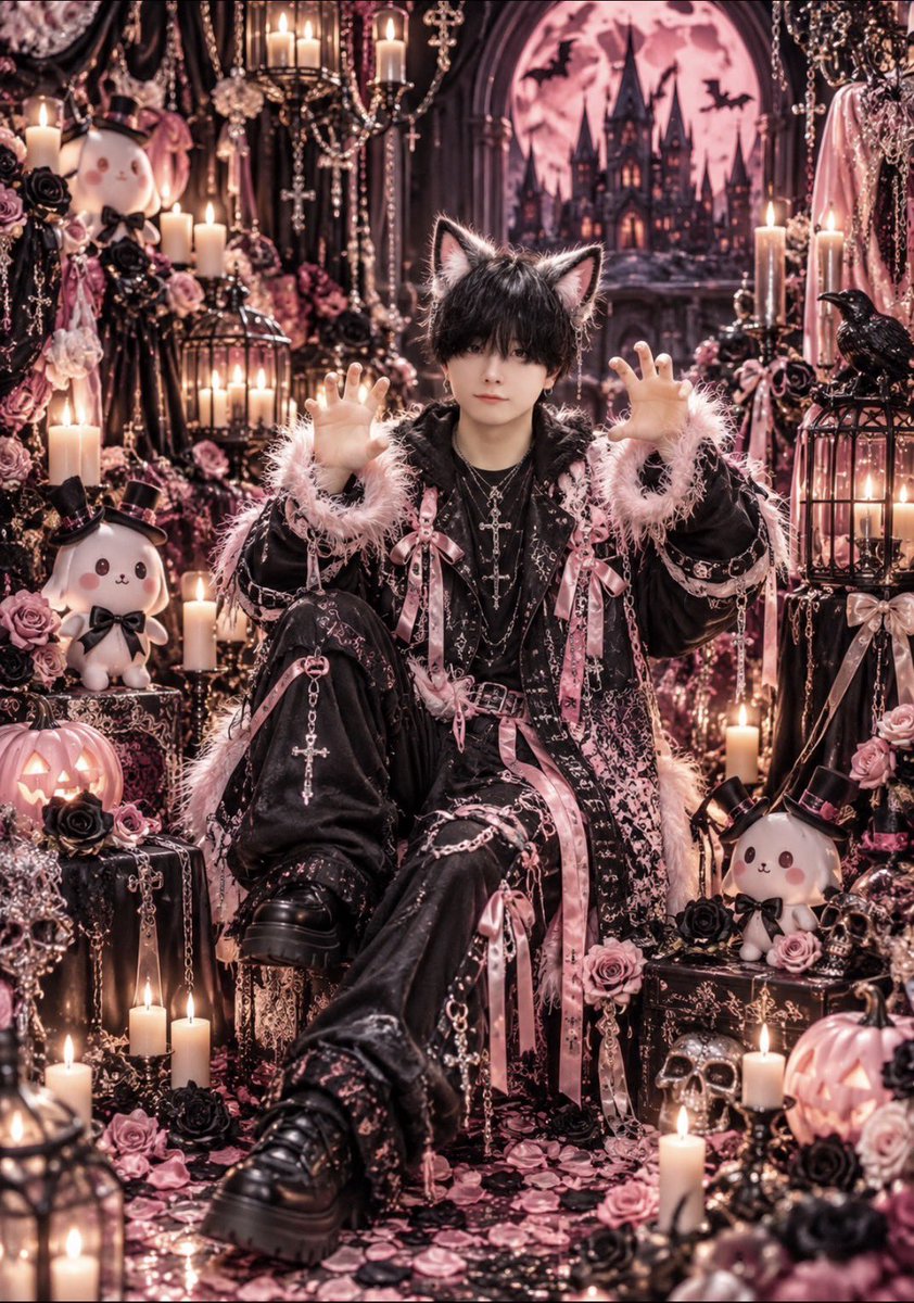 Okutagram_latte's tweet photo. 【ハロウィンアー写公開🎃】

💙Name:りょうま(@Ryouma_oct )

🩷Name:がくと(@gakuto_Ajack ) https://t.co/y9IErOA3Og