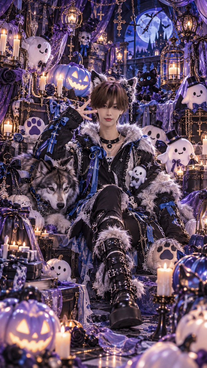 Okutagram_latte's tweet photo. 【ハロウィンアー写公開🎃】

💙Name:りょうま(@Ryouma_oct )

🩷Name:がくと(@gakuto_Ajack ) https://t.co/y9IErOA3Og