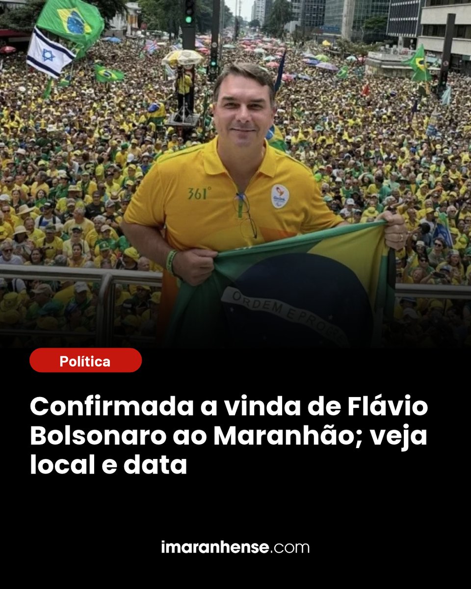 iMaranhense's tweet photo. O senador e candidato a presidência do Brasil, Flávio Bolsonaro (PL) estará em São Luís no dia 21 de outubro para participar de uma mobilização política ao lado dos deputados federais Nikolas Ferreira (PL-MG) e André Fernandes (PL-CE). O evento, denominado “Bloco do 22”, foi anunciado nas redes sociais e terá concentração na Praça Maria Aragão, no Centro da capital maranhense.

A programação está marcada para quarta-feira, a partir das 18h22. A caminhada percorrerá a Avenida Beira-Mar, seguirá em direção ao Palácio dos Leões e terminará na Praça João Lisboa.

Além de Flávio Bolsonaro, a mobilização contará com a presença de Nikolas Ferreira e André Fernandes, que vêm participando de articulações políticas em apoio à candidatura do senador à Presidência da República no segundo turno.

O evento busca reunir apoiadores da candidatura do PL no Maranhão em uma caminhada pelas ruas de São Luís. A organização convida participantes a comparecerem com roupas nas cores verde e amarelo.

📸 Reprodução

📝 Redação

📲 Leia mais no #iMaranhense: https://t.co/w2uhmLxqTz