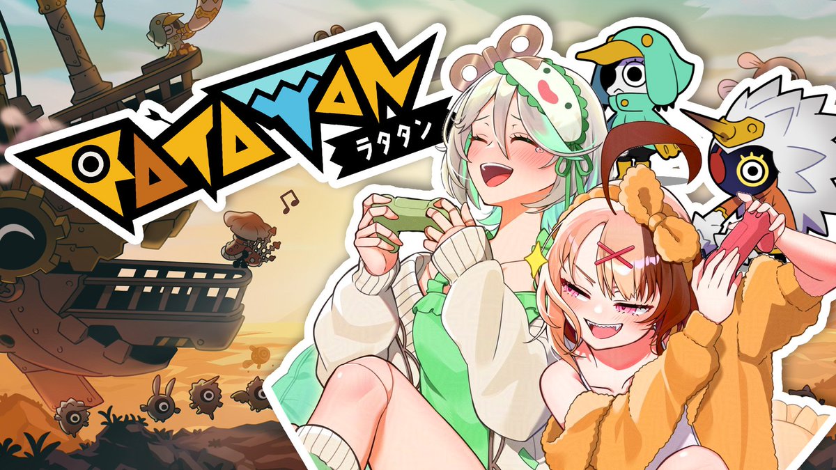 ceciliaimgreen's tweet photo. RHYTHM GAME!?!?!?! BUT CO-OP?!?
WITH @gigimurin  !?

YES!
Let's play RATATAN in 24h on Gigi channel c: 
🍵👧

check it out here!!!
https://t.co/wtsbTEokkr
#Ratatan #ラタタン #PR https://t.co/reQdyMXWou