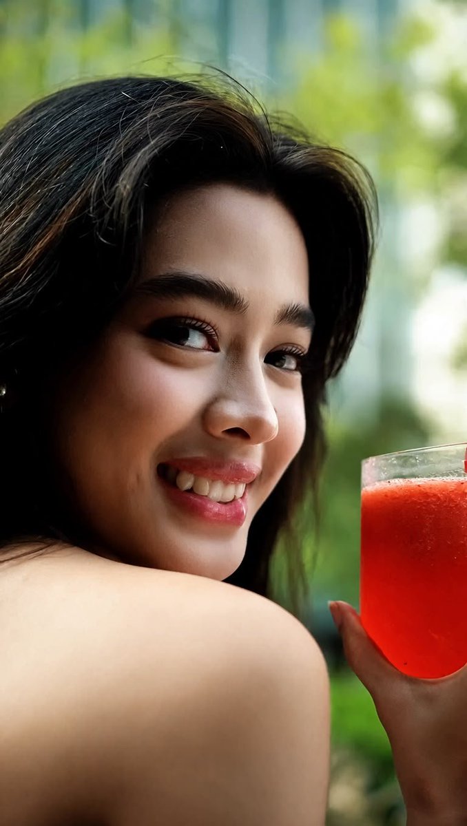 yasyippy's tweet photo. just us, you (strawberry juice) and me 🍓💗 https://t.co/CAlbvVphfv