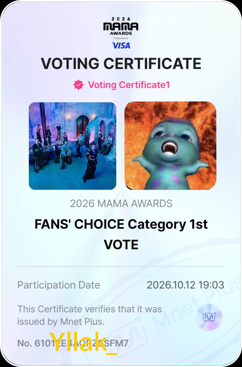 Yllak_'s tweet photo. Don't forget to vote in the Mnet app!

#SEVENTEEN #2026MAMAVOTE https://t.co/nnzwu1qBYy