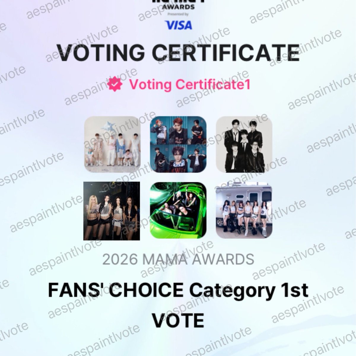 aespaintlvote's tweet photo. [📢🗳️ ] ROUND 1 MAMA FANS’ CHOICE VOTING DAY 2   

Voting has reset! Drop your proof for aespa and our collabs today! 
💬 Reply your voting certificates with:
“I vote #aespa for Fans’ Choice Female #2026MAMAVOTE”

✨ Female Artists: aespa, BABYMONSTER
💥 Male Artists: NCT WISH & NCT DREAM & ZEROBASEONE @ZEROBASE1_VT 
For the remaining Female artist slot, feel free to choose any!  

📱 Mnet Plus App
🗓️ Until October 22, 2026 12AM KST  
⏰Resets everyday at 12:00AM KST 
🎯 100 accounts   

#aespa #에스파 @aespa_official