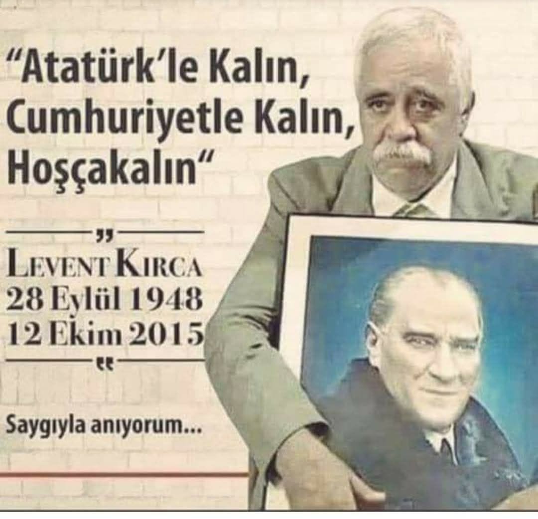 sedranum's tweet photo. LEVENT KIRCA
Sevgi, saygı ve özlemle anıyoruz

Zeki Levent Kırca(28 Eylül 1950, Samsun - 12 Ekim 2015, İstanbul), Türk komedyen, tiyatro ve sinema oyuncusudur. 

''Sarhoş taklidi yapanı alkolik sananlar;
Dindar taklidi yapanı da Müslüman sanırlar.!''
Levent Kırca https://t.co/AyVsHhI9T2