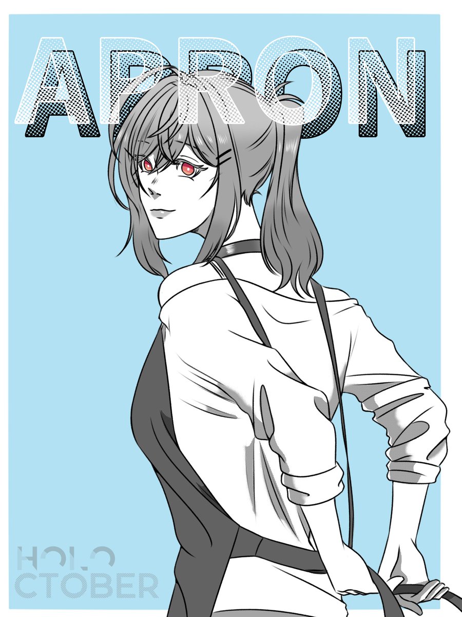 Em_rynn's tweet photo. Day 12: Apron 

#holoctober #ririkart https://t.co/XAehu9O4zX