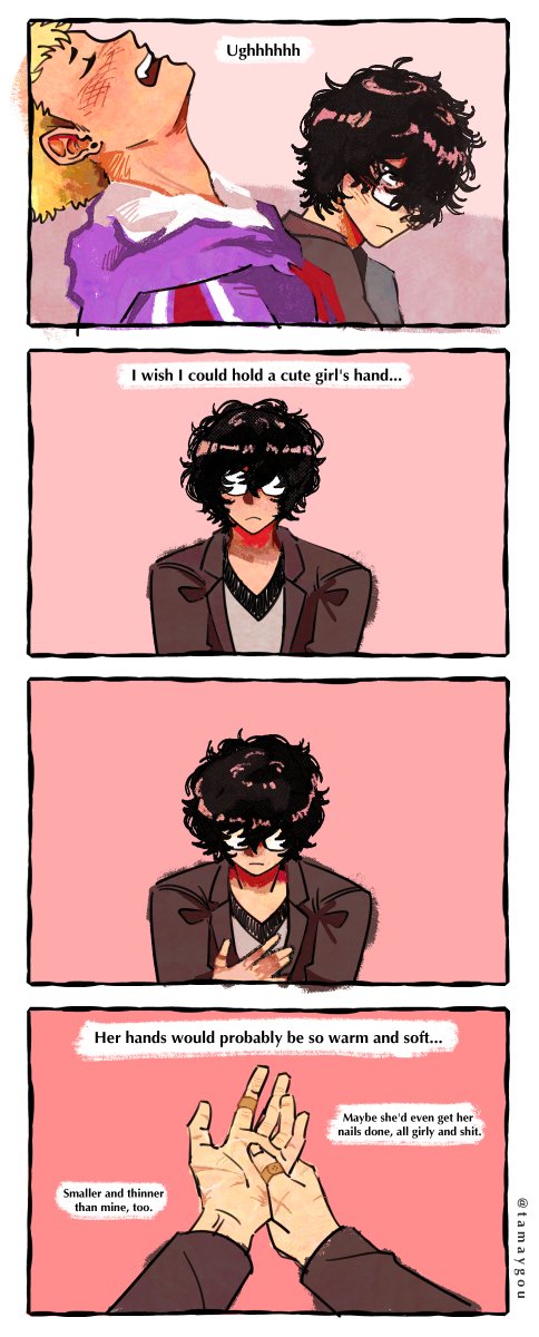 tamaygou's tweet photo. what do you do if you have a crush on your straight friend...? https://t.co/vvcZsZwO9H