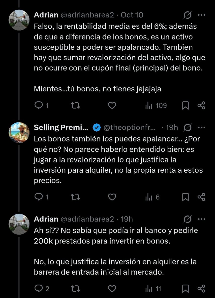 adrianbarea2's tweet photo. @theoptionfreak @SantiCalvo_Eco En que frase he dicho yo que no te puedas apalancar con los bonos. Comprensión lectora por favor. https://t.co/7UFhTP2tey