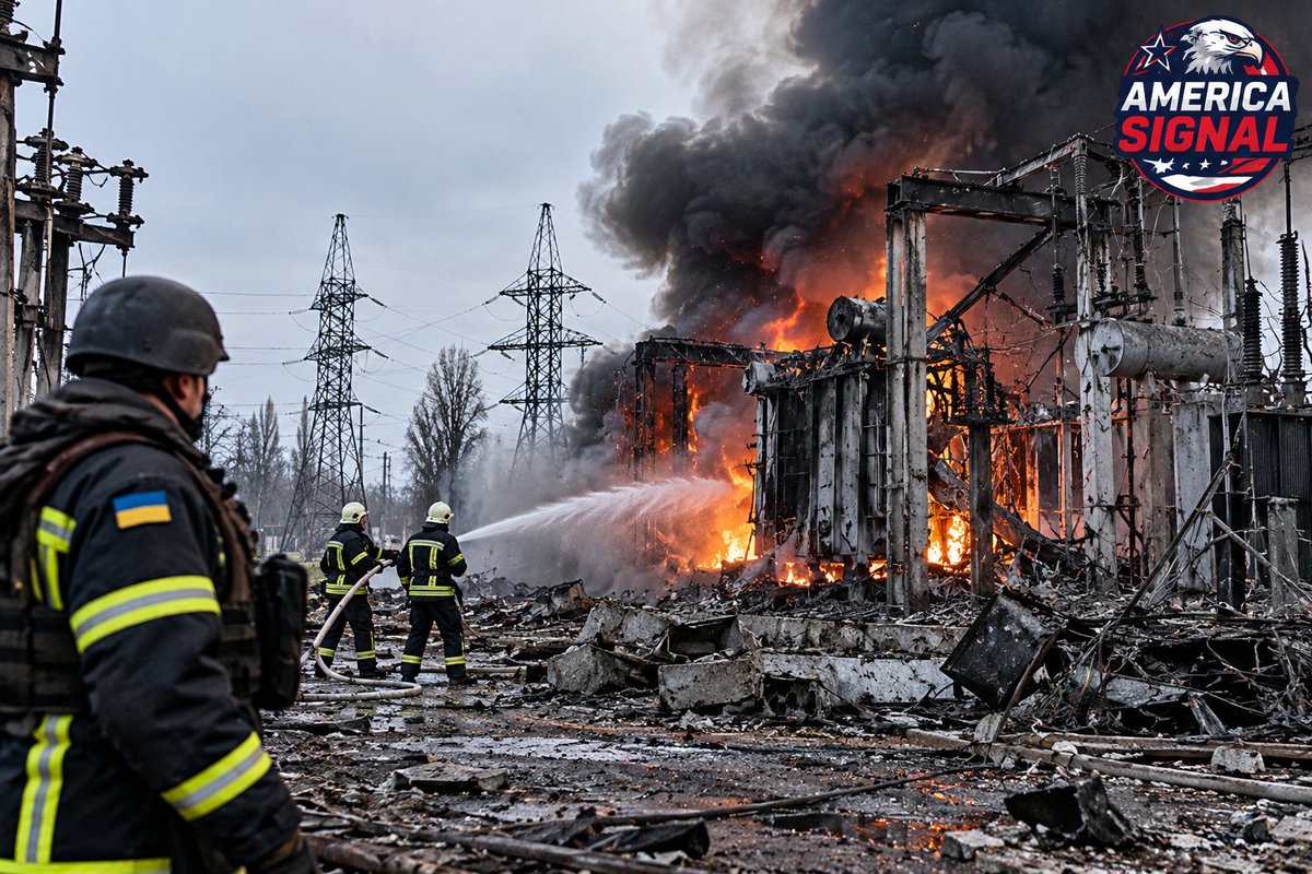 Americasigna's tweet photo. 🚨 Ukraine Under Attack
Russian strikes reportedly damage critical energy infrastructure, leaving civilians at risk as questions remain over the proposed energy ceasefire.
🇺🇦 Can diplomacy stop the attacks and protect civilians?
A) Yes, pursue peace 🤝
B) No, strengthen defenses 🛡️
