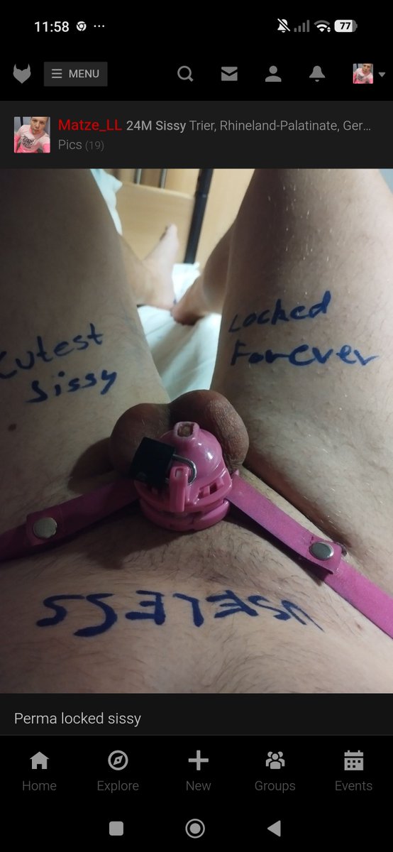 MatzeLL18's tweet photo. Locked sissy looking for a owner for blackmail and humiliation. 
https://t.co/3jYSEVLib4
Discord: mt_2x_you
#submissive
#femdom #slaveboy #beta #chastity https://t.co/SVW3mVChTq
