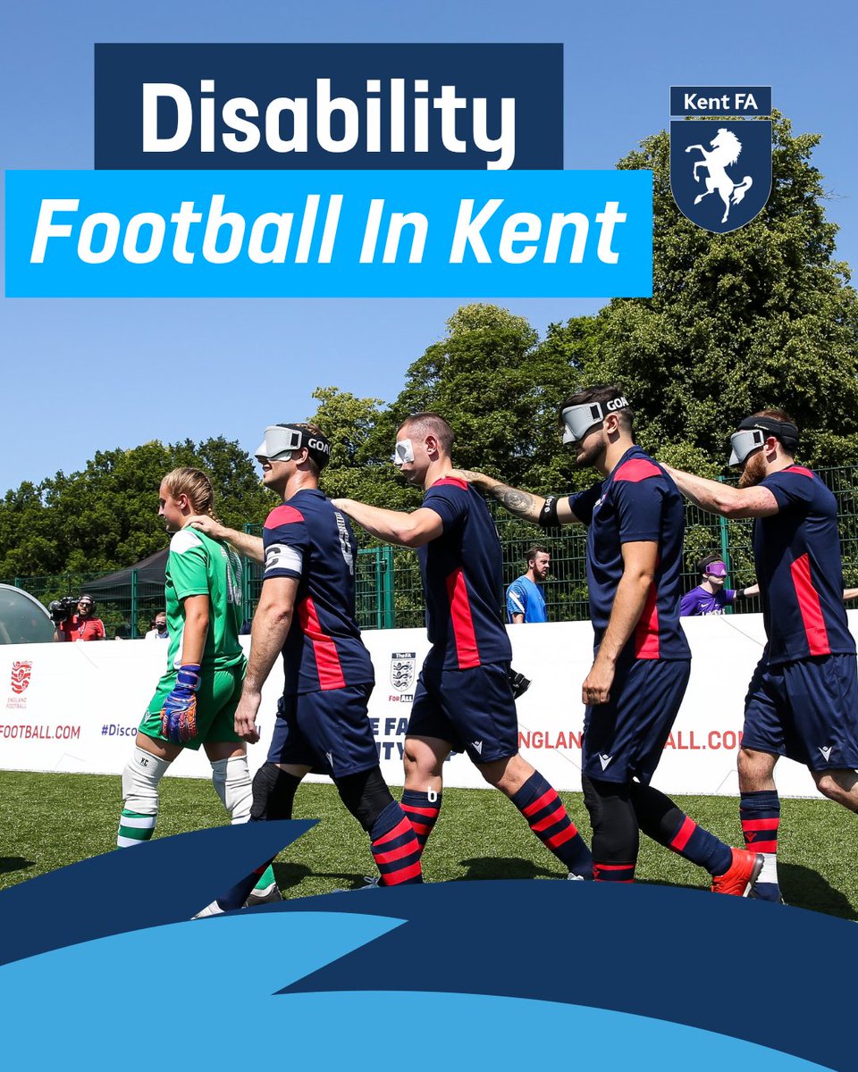 KentFA's tweet photo. Looking for disability football opportunities in Kent? We’ve got you covered. ⚽️✨

Whether you're looking for pan-disability sessions, impairment-specific pathways like Blind or Deaf Football, or youth initiatives like Comets, Kent has a place for every player.
 
📌 What’s available:
• Pan Disability & Impairment-Specific Football 
• Blind, Frame, Powerchair & Amputee Football 
• Youth initiatives (Comets & Ability First) 
• Kent Disability Football League & 100+ local teams
 
To find out more, contact Harry Mark, Football Development Officer (Inclusion) at Harry.Mark@KentFA.com 

#KentFootball #DisabilityFootball #InclusiveFootball