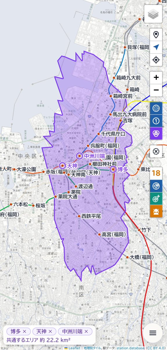 hinoharu's tweet photo. #駅メモ！ のレーダー有効範囲を計算して表示するWebアプリを僕も作ってみたので置いておきます。欲しかった機能は全部詰め込んだはず……

駅レーダーサイト
https://t.co/vwEN2z3lHe
(駅メモ！ 非公式ファンツール)

メニュー下部の「このページについて」をご理解いただいた上でご利用ください。 https://t.co/535TRCfDXC