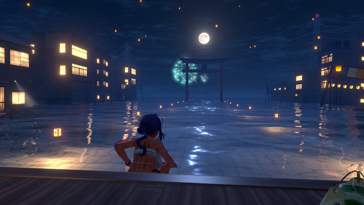 fantasworm's tweet photo. #VRChat 
Sit down and have some beer. (Arm muscle got boosted btw. Also, I changed the face to be more lively and boyish.) https://t.co/VfgJojyQ3Y
