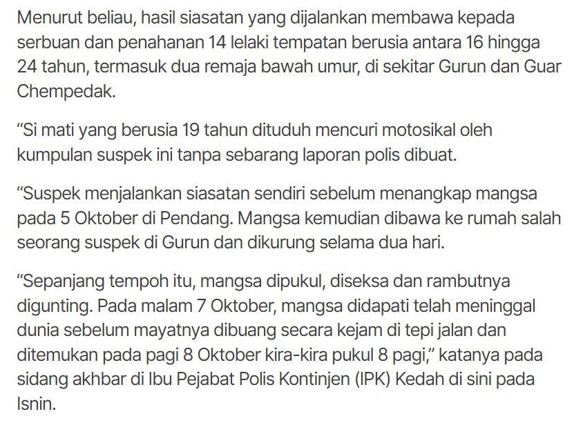 Aisehman's tweet photo. Kejam gila https://t.co/SIPBHSduWD