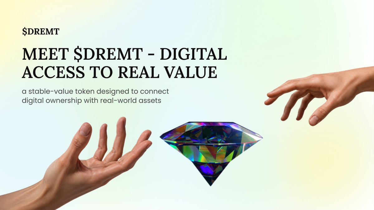 dremt_io's tweet photo. Crypto represents a fraction of global wealth 💰

Real estate, gold, commodities, luxury goods and other real-world assets represent trillions.

RWAs bring that value on-chain.

And this is where $DREMT comes in 🧵👇 https://t.co/n25d11dMt5