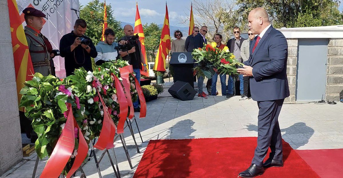 vml4o2's tweet photo. 🇲🇰 Северна Македонија ја одбележува 85-годишнината од Народното востание од 11 октомври 1941 година. Ден посветен на слободата, храброста и историското наследство.

#11Октомври #Македонија https://t.co/jZxqU7gEf4