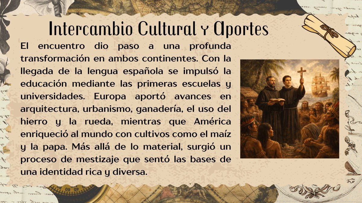 vzlanalliancech's tweet photo. Desde VAS honramos el encuentro de dos mundos y el #DíaDeLaHispanidad.
Recordamos el 12 de octubre de 1492 como el inicio de una historia compartida. Frente a modelos de segregación, la América Hispana construyó su legado sobre el mestizaje, la educación y el desarrollo cultural. https://t.co/zPW125SJ5B