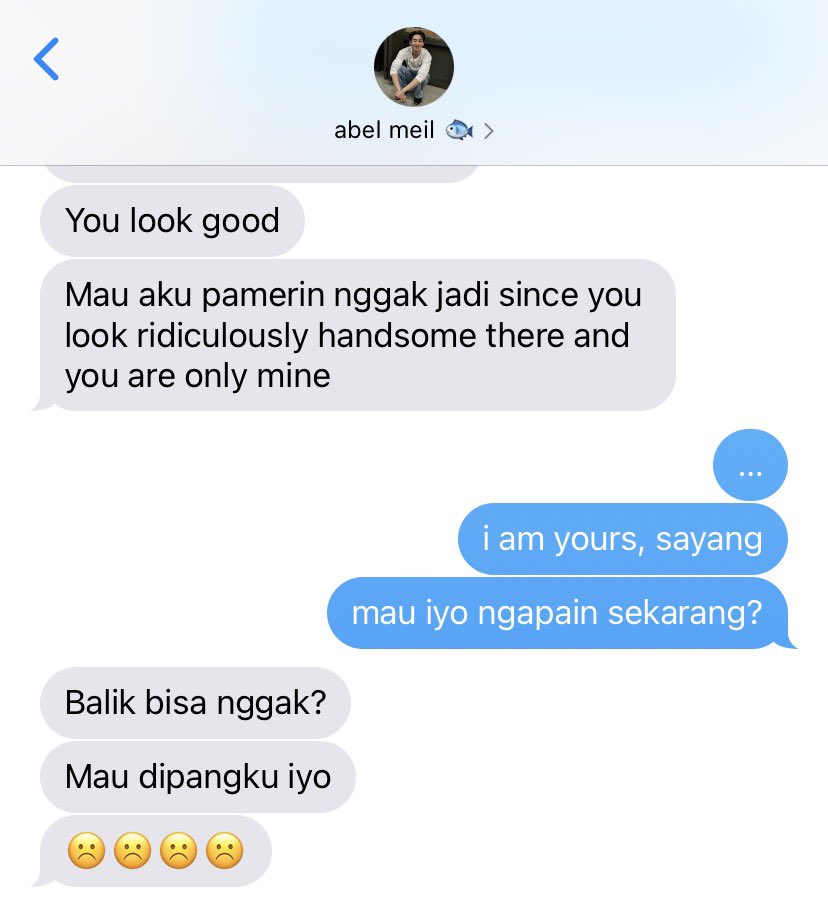 deanmothism's tweet photo. #williamest one tweet local au ☆
📍w as malio — e as abel #iyobel 
someone is clingy after a date 😋 https://t.co/jXS2VGx9kS