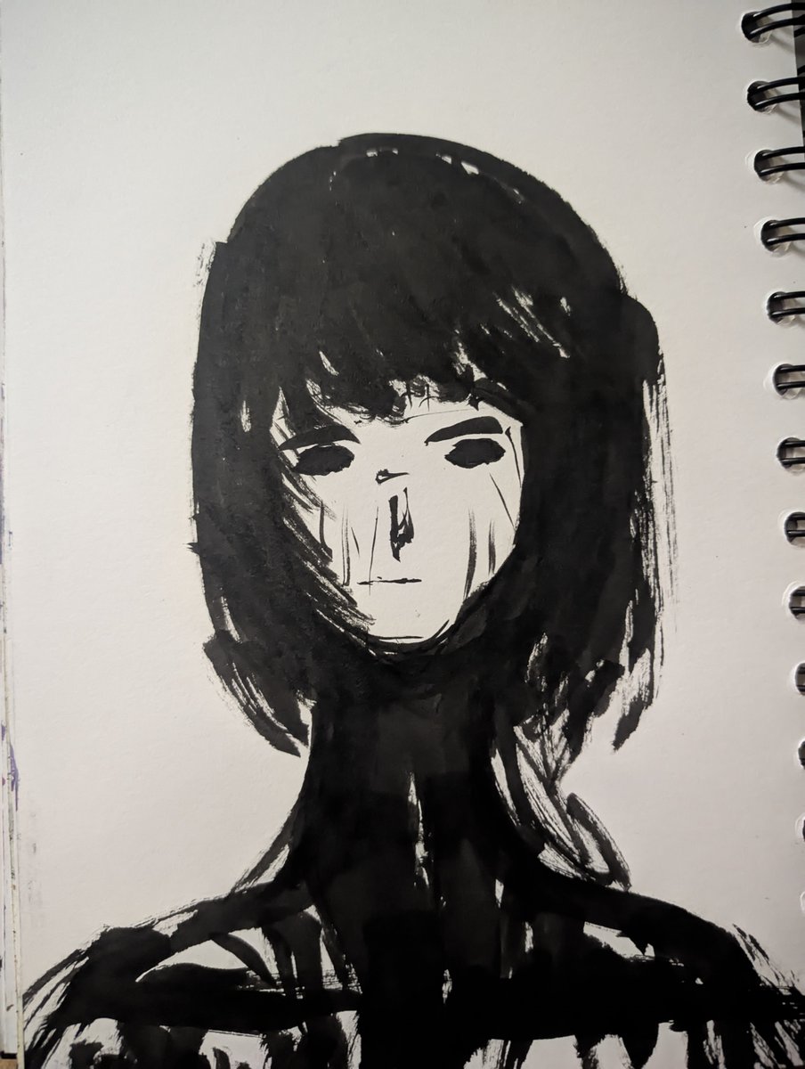 2QthCB's tweet photo. Ink and charcoal
#artjournal #inktober https://t.co/cSOdV4MXzE