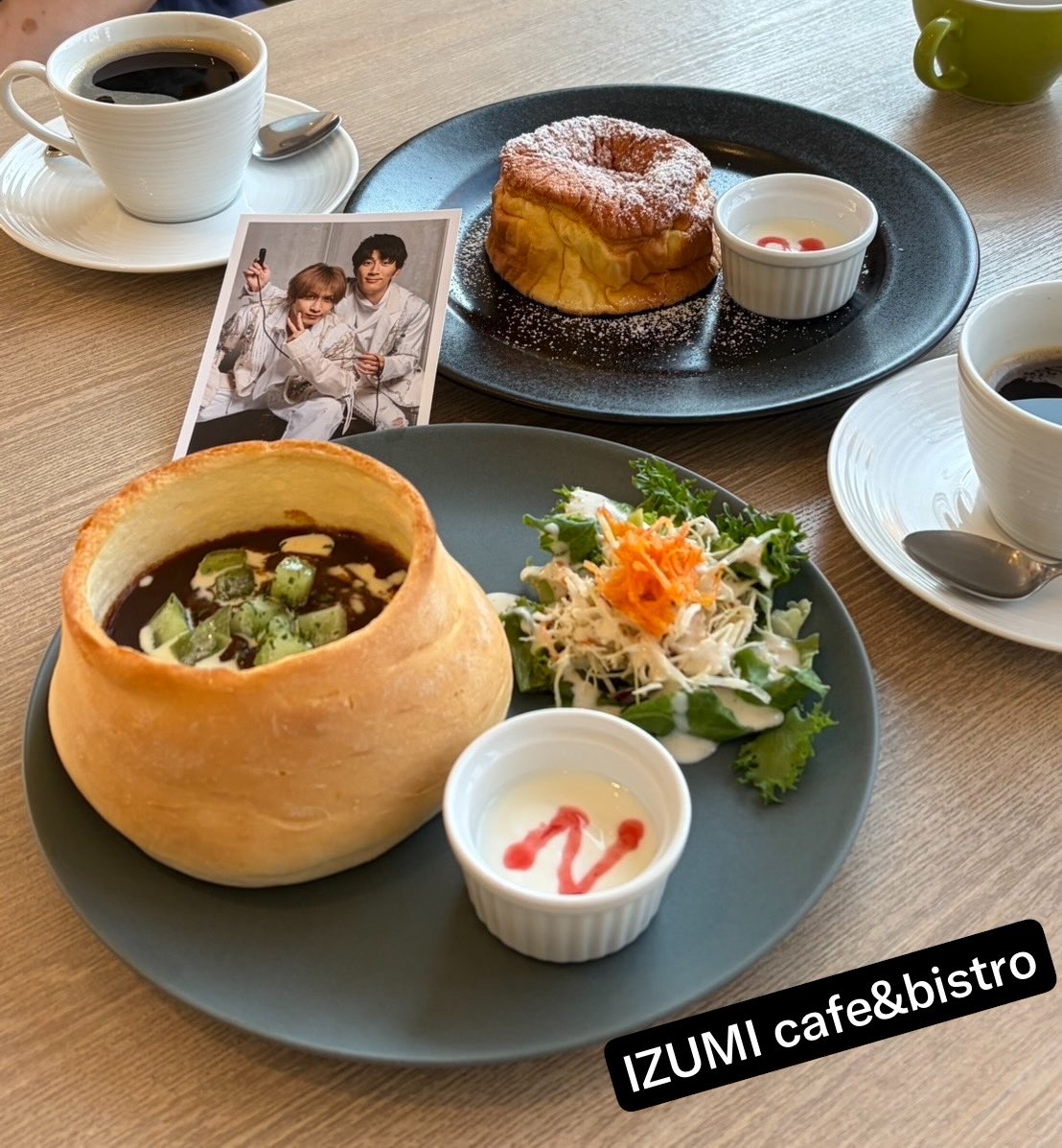 inkozuki08's tweet photo. 濵ちゃんが食べていたサボテン入りのタンシチューのお店へ行って来ました
お肉が柔らかくて美味しかった😋

「濵ちゃんは撮影が終わっても、ラーメンもシチューも全部食べてくれてとてもいい人でした。」とのこと✨

#旅サラダ 
#濵田崇裕 https://t.co/5dW3jEBQOT