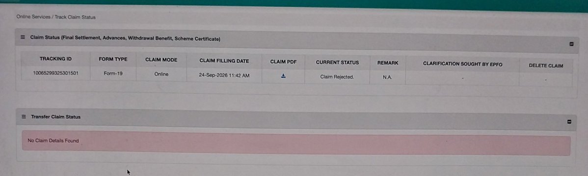 ddebmohan's tweet photo. @officialepfo @epfobngcentral @epfoaindia @GoI_MeitY Respected @epfokandivaliw1
I have raised epfo withdrawal after following all process but it got rejected without any reason
It took me 5 years to accumulate epfo to one UAN now when I lost my job and need the money to survive epfo is not helping 
 @officialepfo @LabourMinistry https://t.co/uQEtMU3WHX