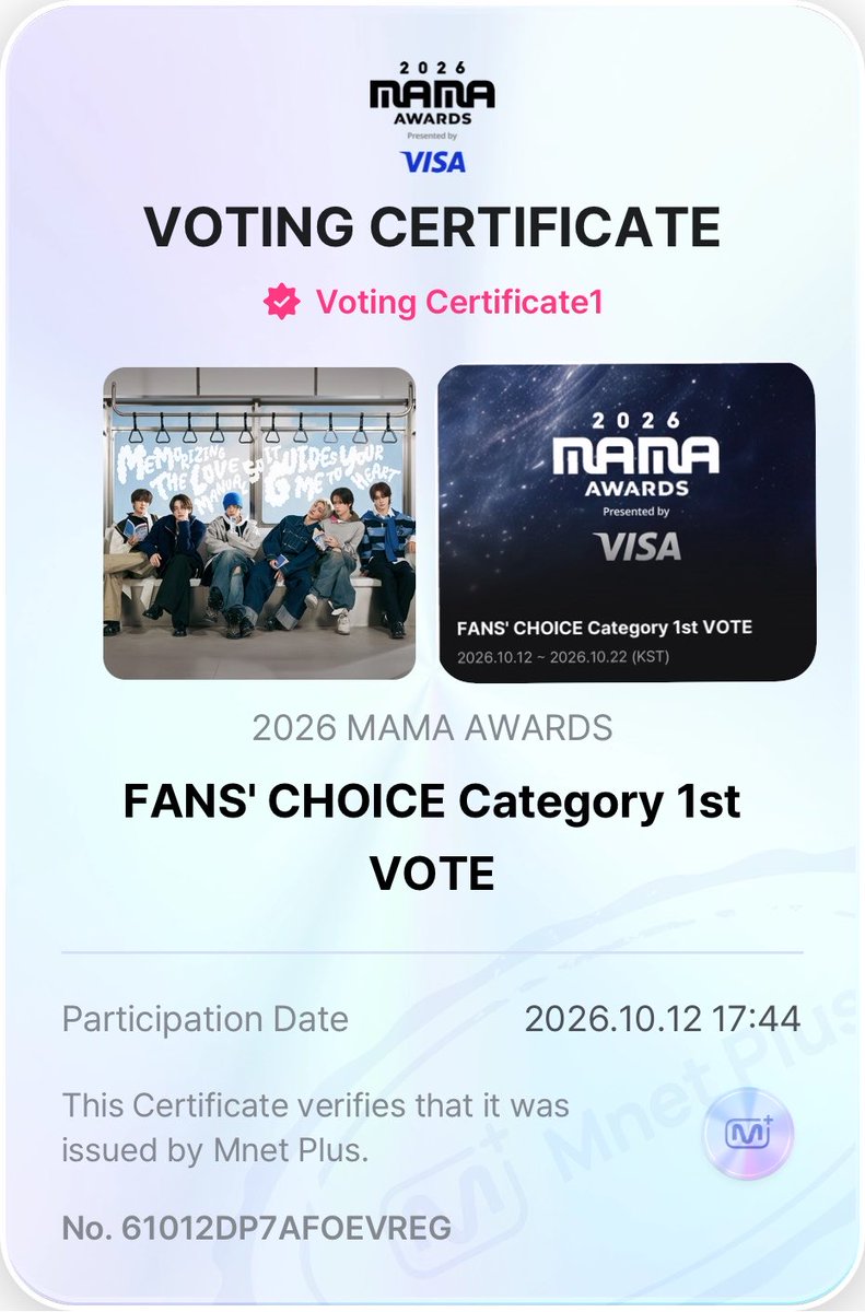 JydpDH's tweet photo. Raise up our TWS rank 42: SAI ❤️🔥
#2026MAMAVOTE #TWS https://t.co/6K4rnLbhwO