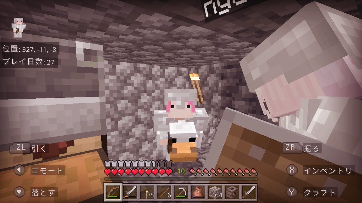 _1ron0x's tweet photo. 今日ゆらちゃんと一緒に集めたノ> ̫<♩
#マイクラ https://t.co/s87G4VJ8e0