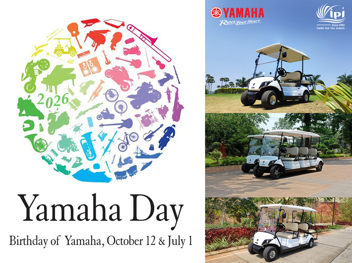 IPIsolution's tweet photo. Happy Yamaha Day!
.
.
.
.
.
#YamahaDay2026 #YamahaDay #Yamaha #YamahaDayCelebration
#IrrigationProductsInternational #ipi #ipiindia #yamahagolfcar https://t.co/VBJgT3mM1H