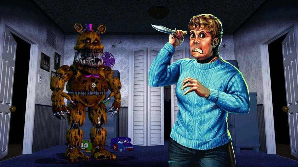 childbiter's tweet photo. White people when they’re in fnaf four https://t.co/7EzA6CTtv2