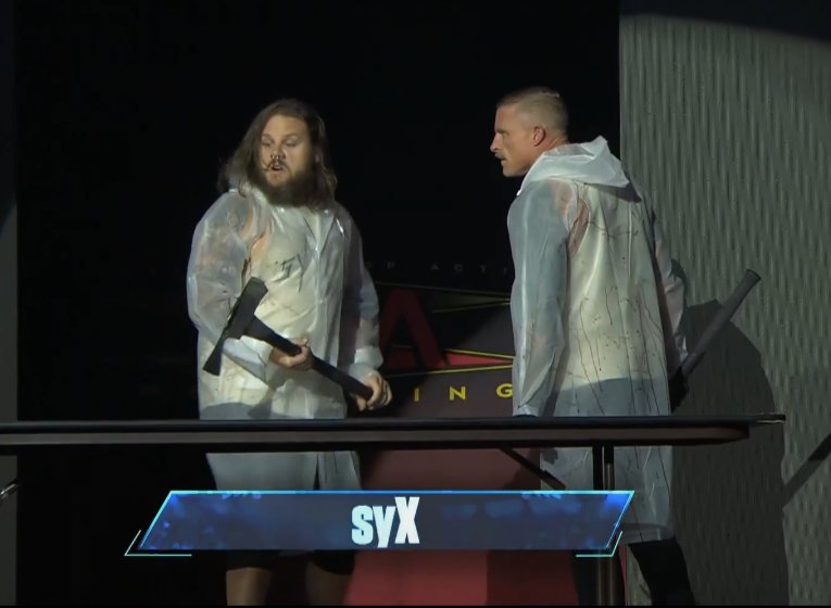 xgunsblazingx's tweet photo. Do you like the Syx?  Their early work was a little too tame for me. But since coming to TNA...I think their really coming into their own, violently and artistically. The whole feel of them  has a refined violent insanity that really makes it a cut above the rest...🪓⭕ https://t.co/zsvKP8c8JO