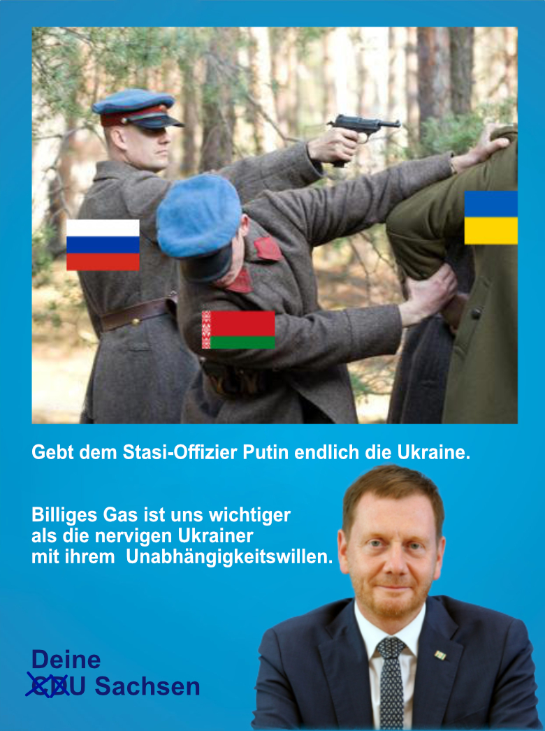 StefanKotsch's tweet photo. @MPKretschmer Während der US-Präsident ringsum Geschäfte macht, stehen wir da nd halten eine Fahne hoch? 
*100 % Profit und das Kapital stampft alle menschlichen Gesetze unter seinen Fuß* https://t.co/zDAQTHiodD