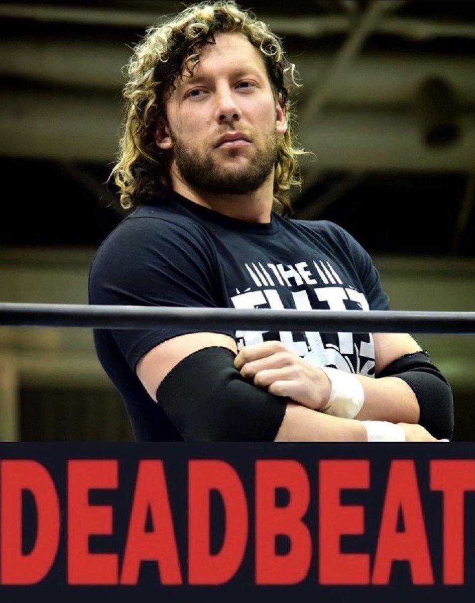 embestar's tweet photo. kenny omega saw his son takeshita fail to beat tsuji at the dome this year &amp; said fine i’ll do it myself 😭😭😭 #deadbeatdad https://t.co/TruaZA1AXm