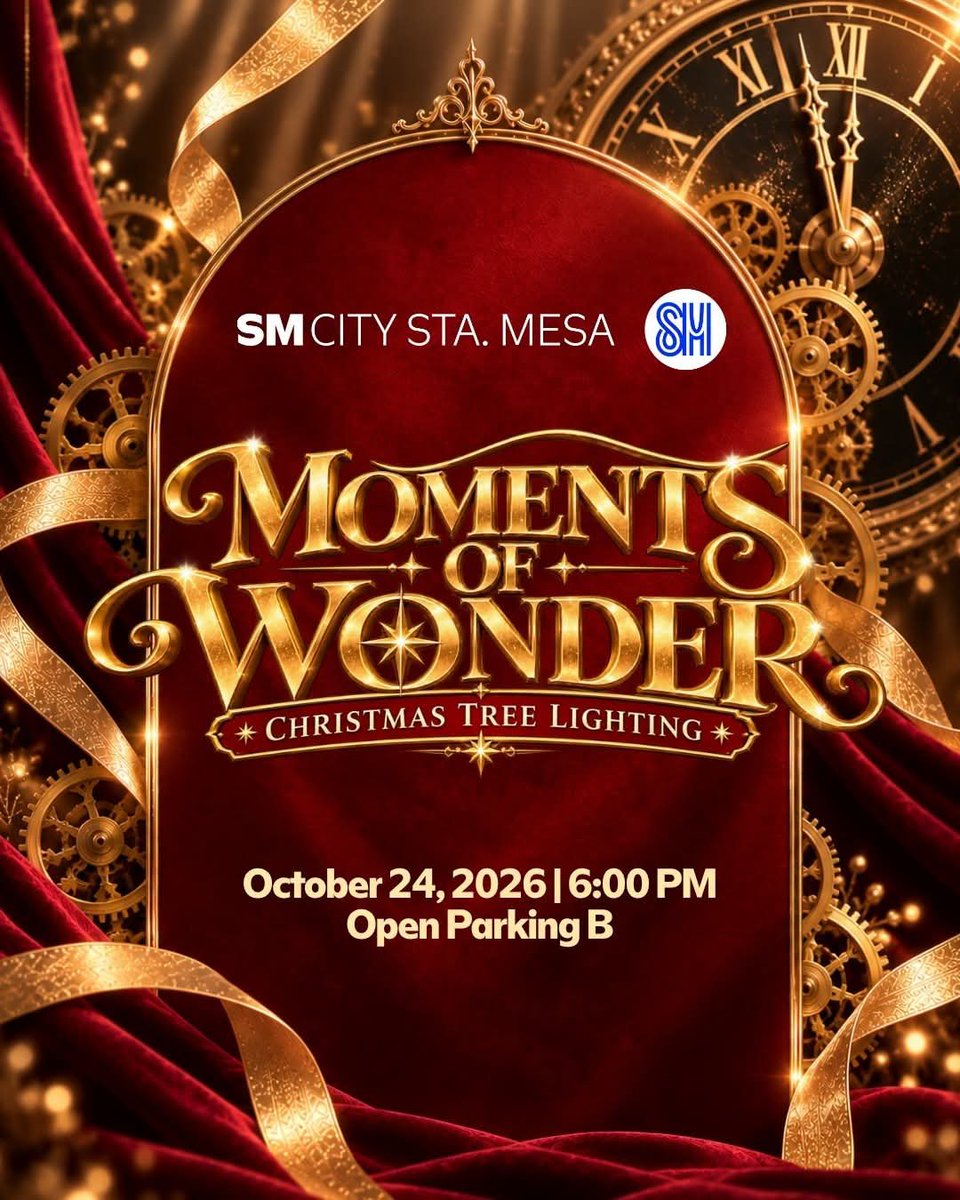 MarcusGlobal_'s tweet photo. Radiants! Come see Marcus at SM City Sta. Mesa's Moments of Wonders: Christmas Tree Lighting! 😍✨️

📅 October 24, 2026 | 6:00 PM
📍 Open Parking B, SM City Sta. Mesa

#MARCUS #MarcusRayden
#MomentsOfWonders #SMCityStaMesa #ChristmasTreeLighting #GalaToTheMax https://t.co/jdFPti0n2V