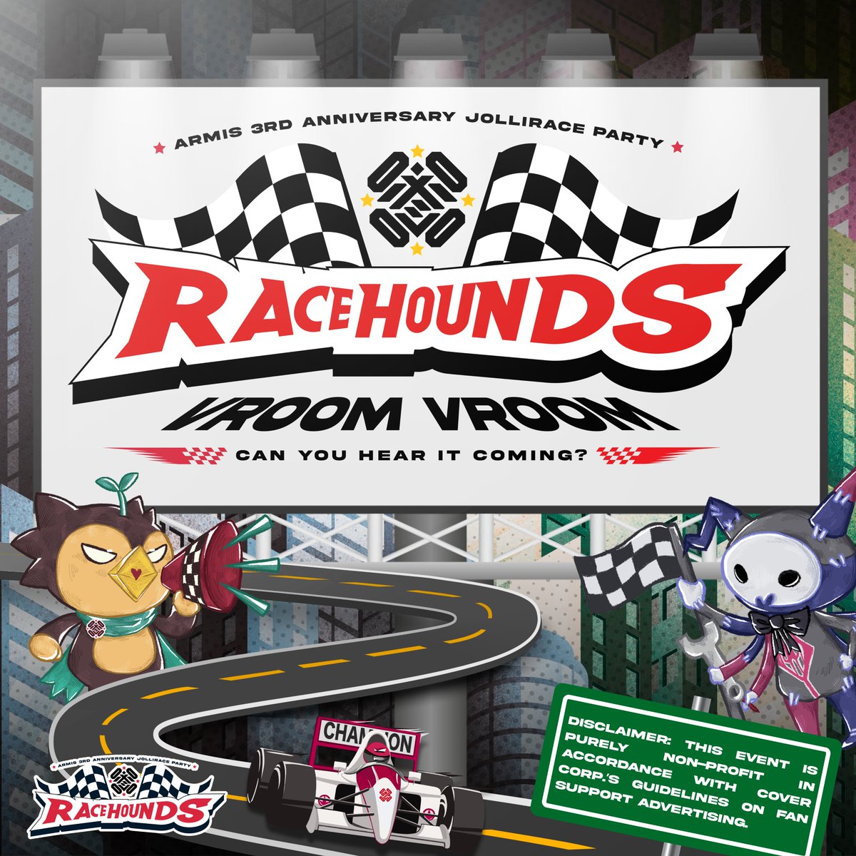 ArmiSilog's tweet photo. 🚨 VROOM VROOM! 🚨

Buckle up and start your engines, ARMADA, 'cuz the race has begun! 

But do you have what it takes to finish it? 🏁😎 

#RACEHOUNDS2026 https://t.co/9aietdS7UM