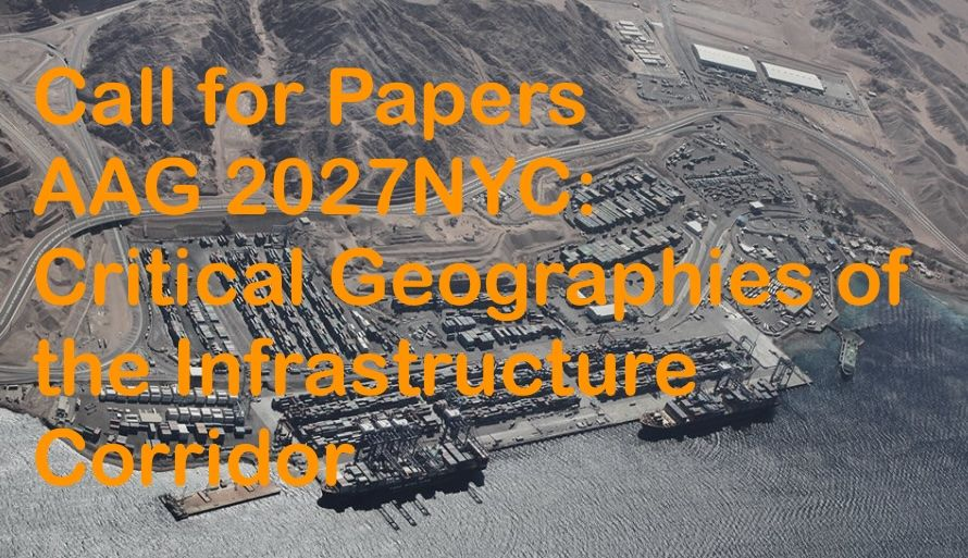 InvisibleMapper's tweet photo. Final Call for Papers
AAG 2027 // NYC 
Critical Geographies of the Infrastructure Corridor

Alan Wiig + I are excited to bring together a dialogue centring corridors in geographic scholarship + debate. 

Deadline is 14th Oct. 

See here👇
https://t.co/Iy8jwF18LG https://t.co/Xvq1WgusHR