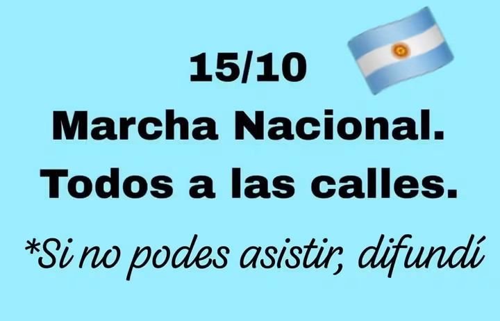 Rosario28094393's tweet photo. TODOS A LAS CALLES EL 15 DE OCTUBRE!!! https://t.co/P7nyWe6aSJ