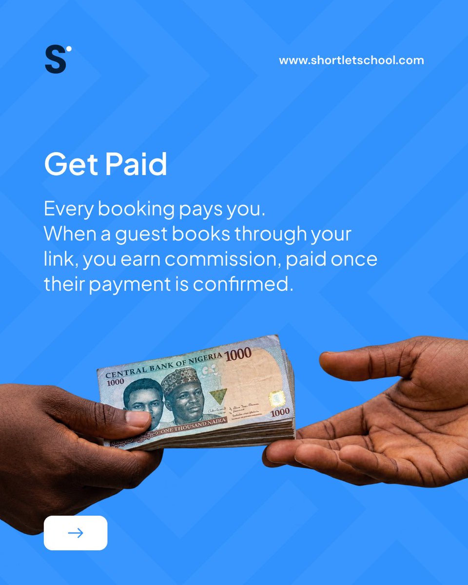 ShortletSchool's tweet photo. Starter pack for shortlet agents.

Want to earn in ShortletSchool.

Slide through to see how it works 

To get started click link in bio.

#Shortletsinlagos
#hotels
#shortlets https://t.co/5BLP9uLk2c