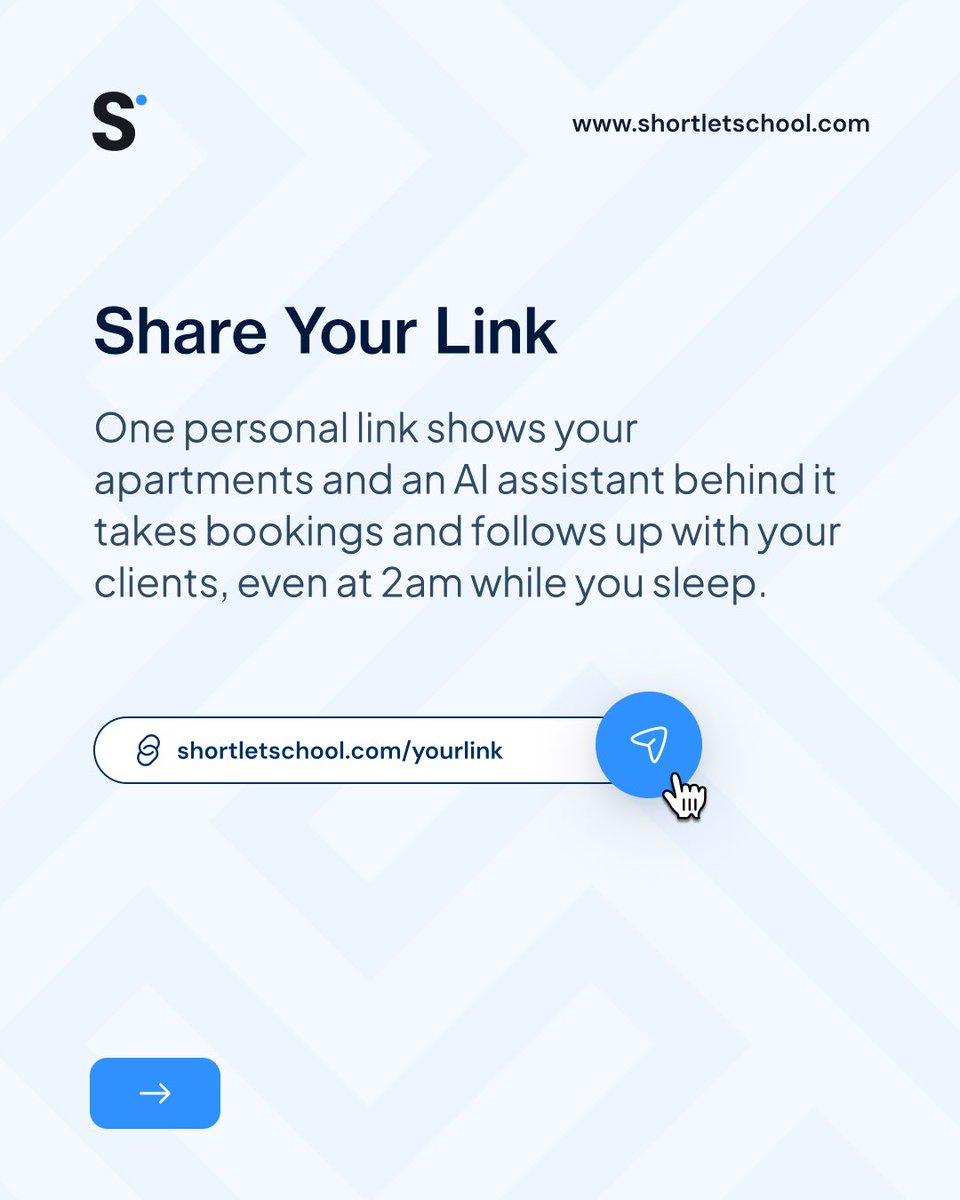 ShortletSchool's tweet photo. Starter pack for shortlet agents.

Want to earn in ShortletSchool.

Slide through to see how it works 

To get started click link in bio.

#Shortletsinlagos
#hotels
#shortlets https://t.co/5BLP9uLk2c