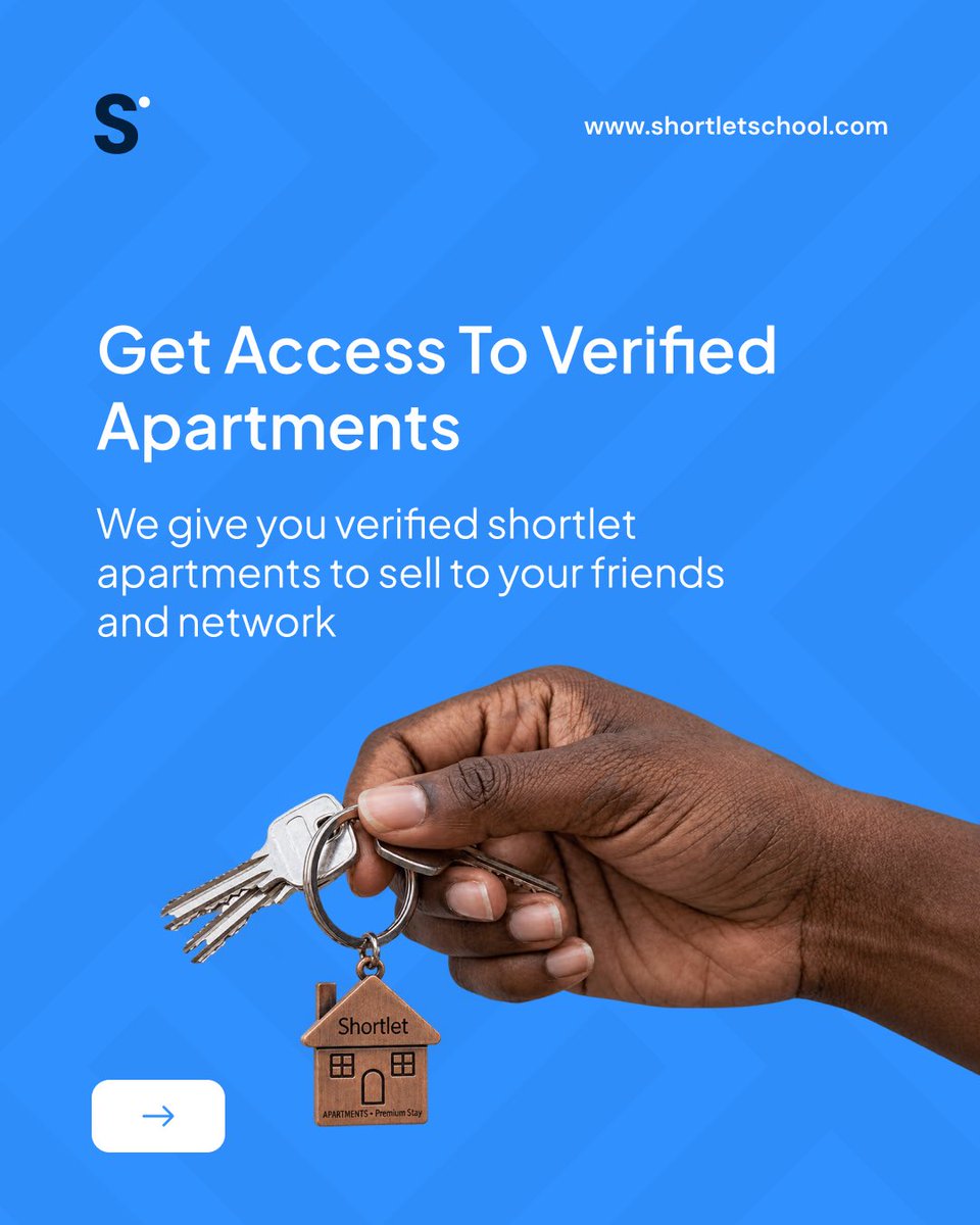 ShortletSchool's tweet photo. Starter pack for shortlet agents.

Want to earn in ShortletSchool.

Slide through to see how it works 

To get started click link in bio.

#Shortletsinlagos
#hotels
#shortlets https://t.co/5BLP9uLk2c