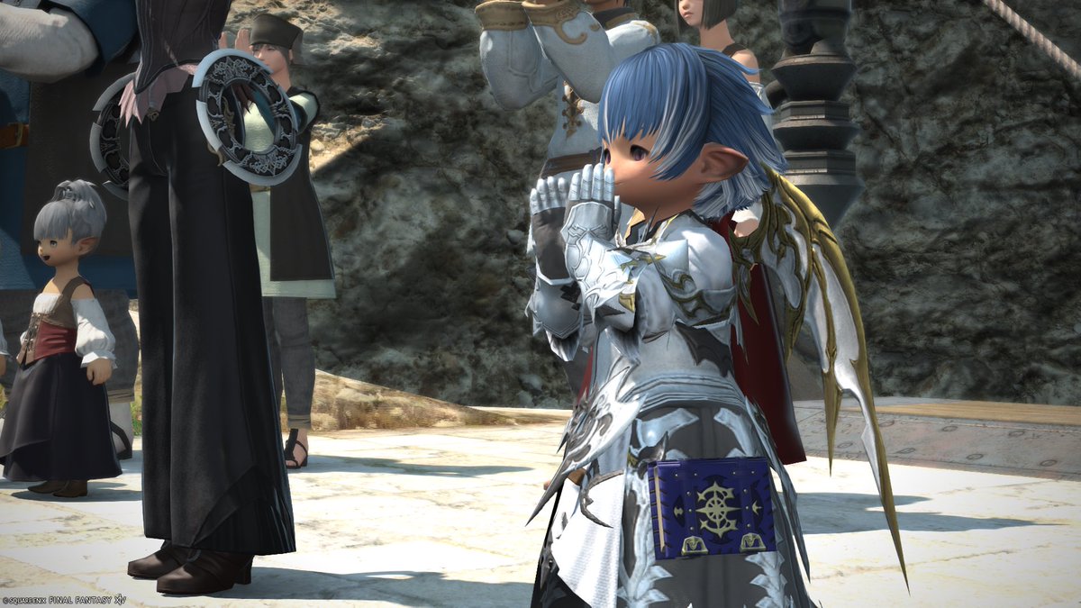 Hineain's tweet photo. これは踊り子クエストのときにダンスショーを見て喜ぶ我が子
 #FF14 https://t.co/EgYwIquzmY