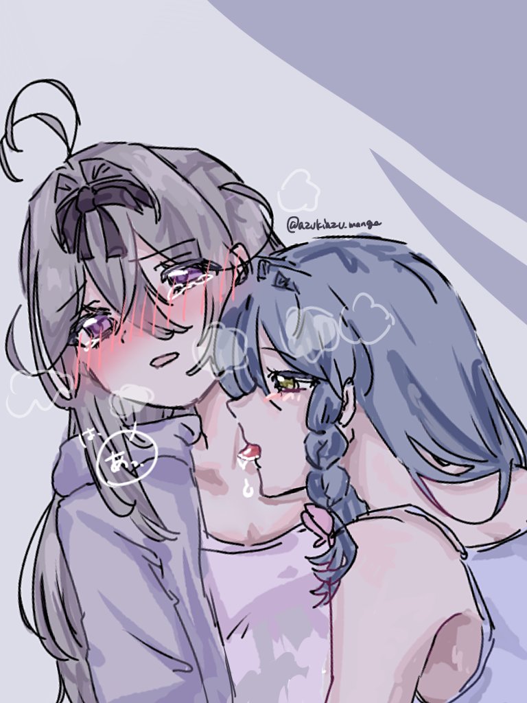 azukiazu_manga's tweet photo. 仲良し(？)トップオブリリー https://t.co/0ozYXeZ8dX