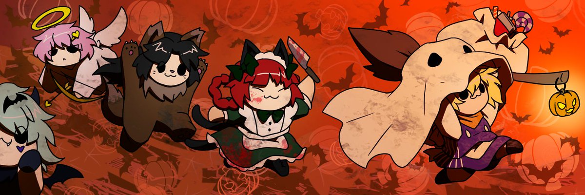 nyau340's tweet photo. ヘッダー画像を変更しました♪
Trick and Treat https://t.co/9yypklY455