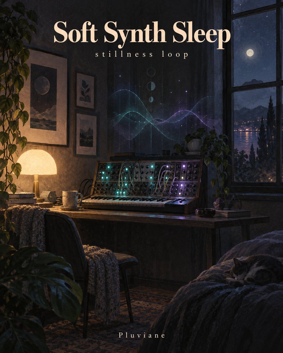 Pluviane's tweet photo. Soft synth loop for when the room needs to go still. Put it on low and let it sit there.

https://t.co/aDFJaUUYPg https://t.co/KHKHsEZMI3
