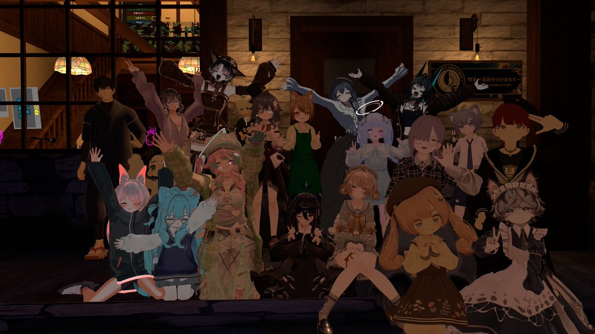Au_1234_VRC's tweet photo. 昨日の「真夜中のひまわり」の様子です🌻

ここ最近は、人の縁がさらに人との縁を繋いでいることが実感できて嬉しい限りです。

さて次の営業はおそらく木か金あたりでしょうか？
またお時間合えばぜひお越しくださいな☕️
#真夜中のひまわり https://t.co/zQ6d8eRJ5c