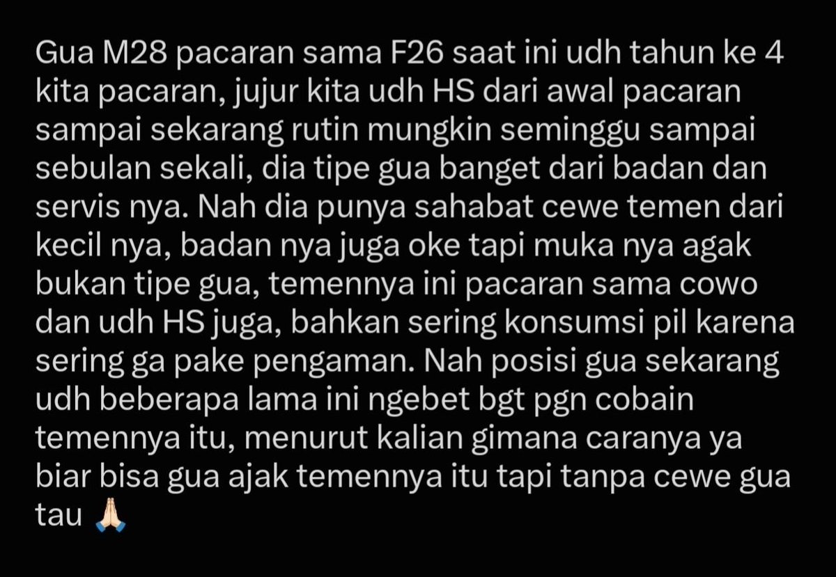 foreplayq's tweet photo. Pengen cobain temen pacarnya https://t.co/apnu1b6y5e