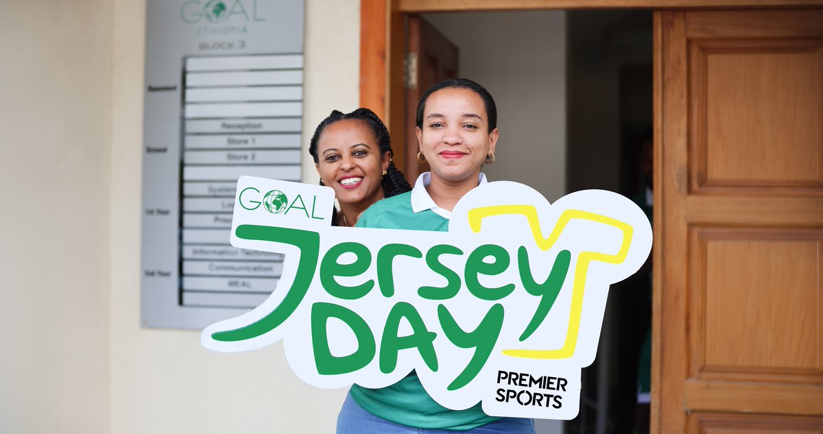 GOALinEthiopia's tweet photo. In solidarity with GOAL HQ’s annual Jersey Day, members of the GOAL Ethiopia football team and administration took part in a photoshoot to mark the occasion. https://t.co/do4rzFJpHJ