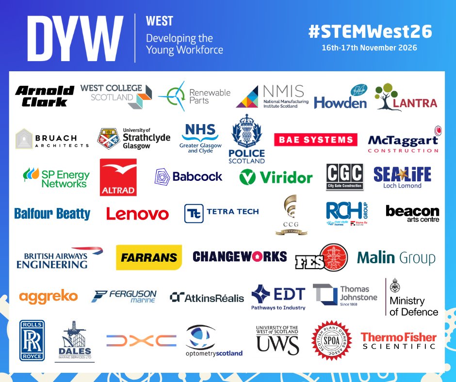 DYWWEST's tweet photo. 🎉 #STEMWest26 is FULLY BOOKED!
A huge thank you to all the fantastic employers signed up to support two exciting days of hands on STEM activities, inspiring young people and showcasing STEM career pathways. 🔬👩💻
We can’t wait to see you there! 🤩
#DYWWest https://t.co/hd55Dod24R