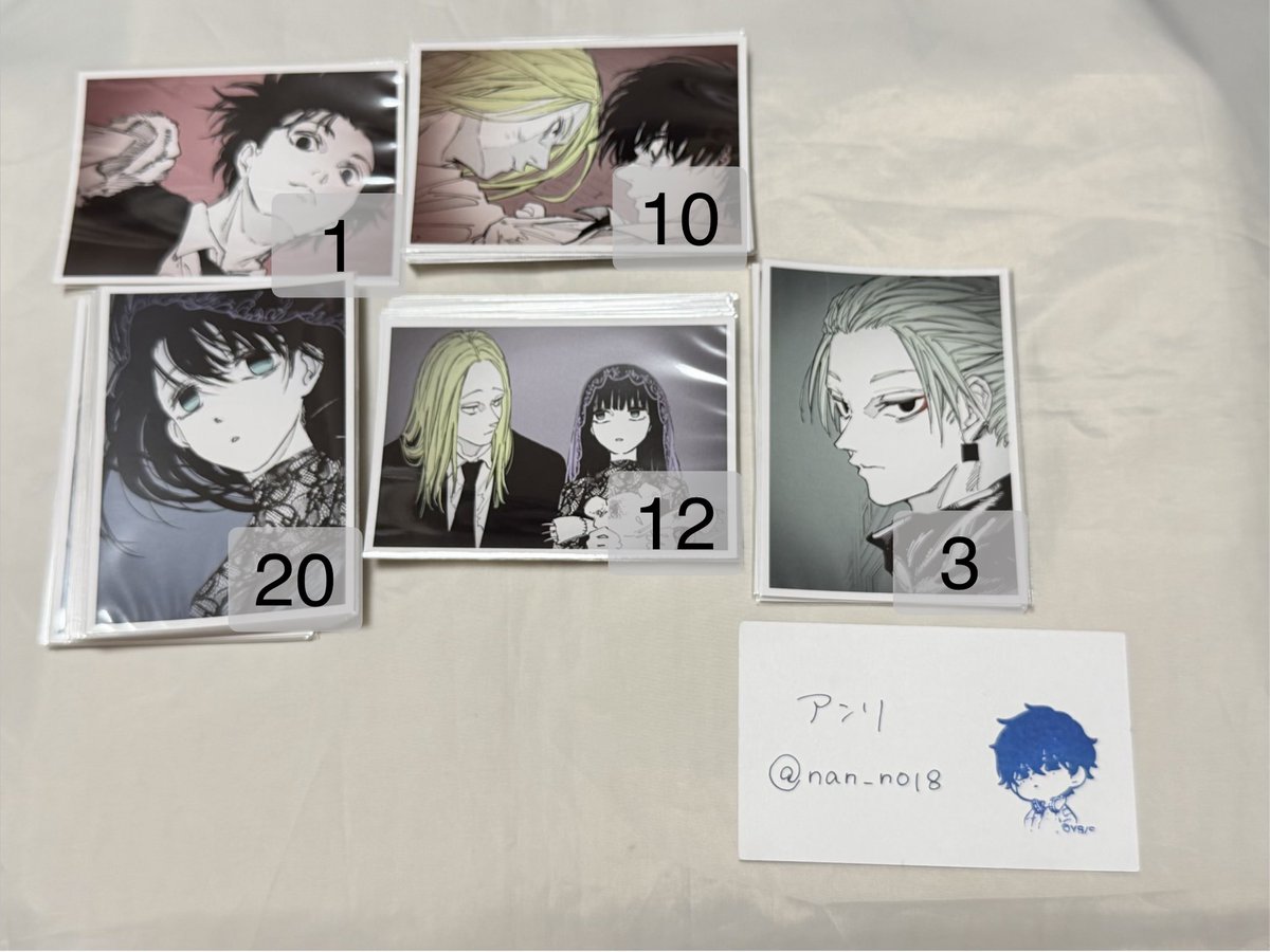 nan_no18's tweet photo. ［交換/譲渡］ SAKAMOTO DAYS サカモトデイズ展 標的写真風カード
譲￤画像参照
求￤夏生、勢羽兄弟、ルー、平助、60円/枚＋クリックポスト送料
✧︎ 画像4枚目ご参照ください
✧︎ リンク必読
よろしくお願いいたします🌷 https://t.co/ClJehYqtVo