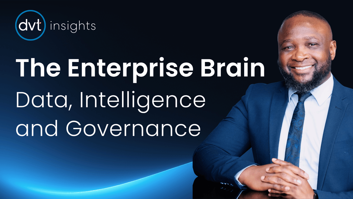 DVTSoftware's tweet photo. Who governs the data behind AI-driven decisions?
Watch last week’s #DVTInsights webinar with Tebogo Mampana on “The Enterprise Brain” and turning enterprise data into trusted intelligence.
https://t.co/MNT6UhbvKU
#DataGovernance #AI https://t.co/g8Wkn312fu