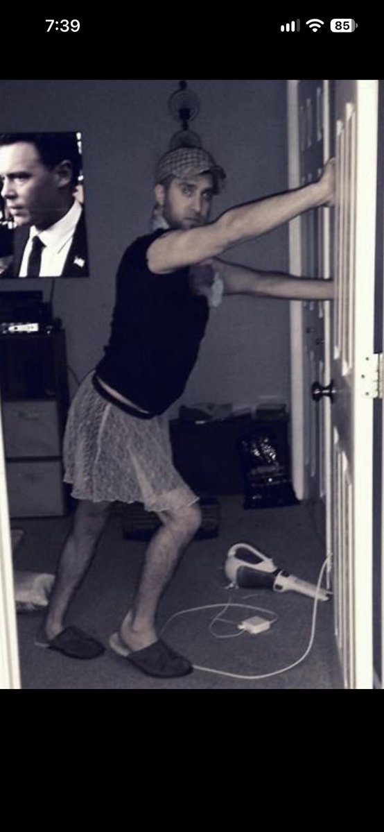 ScumBagAnon's tweet photo. White Trash Radio has to use AI to fulfill his fantasy of seeing men in dresses. 

But his own homie gets in woman’s clothing on his own free will. 

FREAKS!!!!!!!!!!!!! https://t.co/M4SktyVGgs