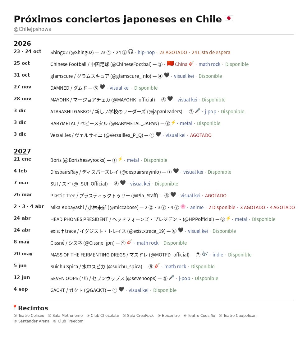 Chilejpshows's tweet photo. MAYOHK (Közi + Hora) llega a Chile 🖤
28 nov · Teatro Cousiño
Entradas en Passline → https://t.co/wiXy4wUC3N https://t.co/eqqB7piy1E
